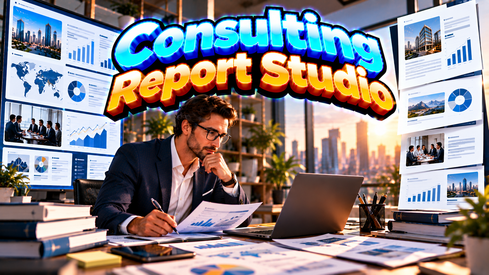 Consulting Report Studio — Decision-Ready Reports preview