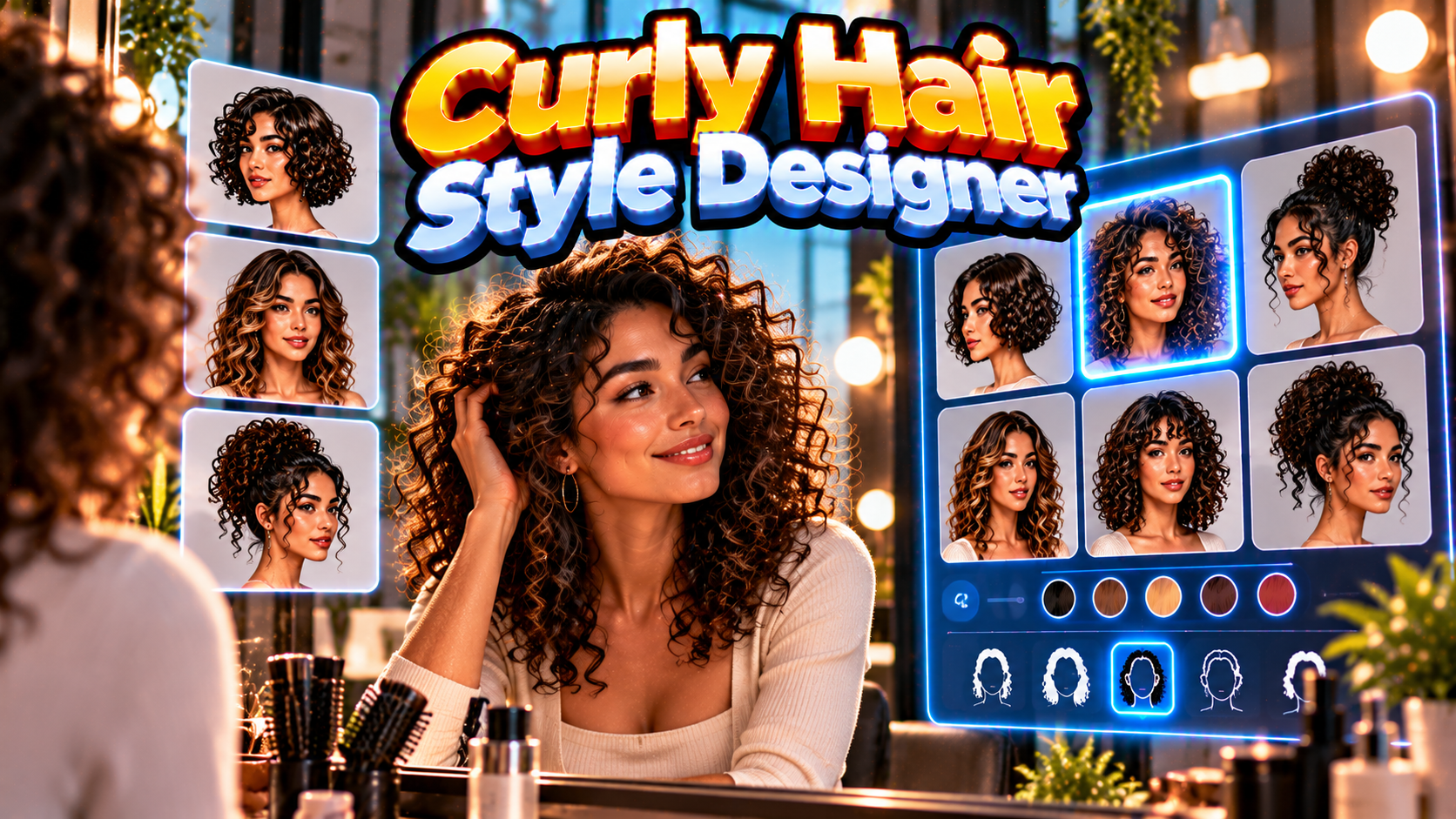 Curly Hair Style Designer — Find Cuts That Work With Your preview