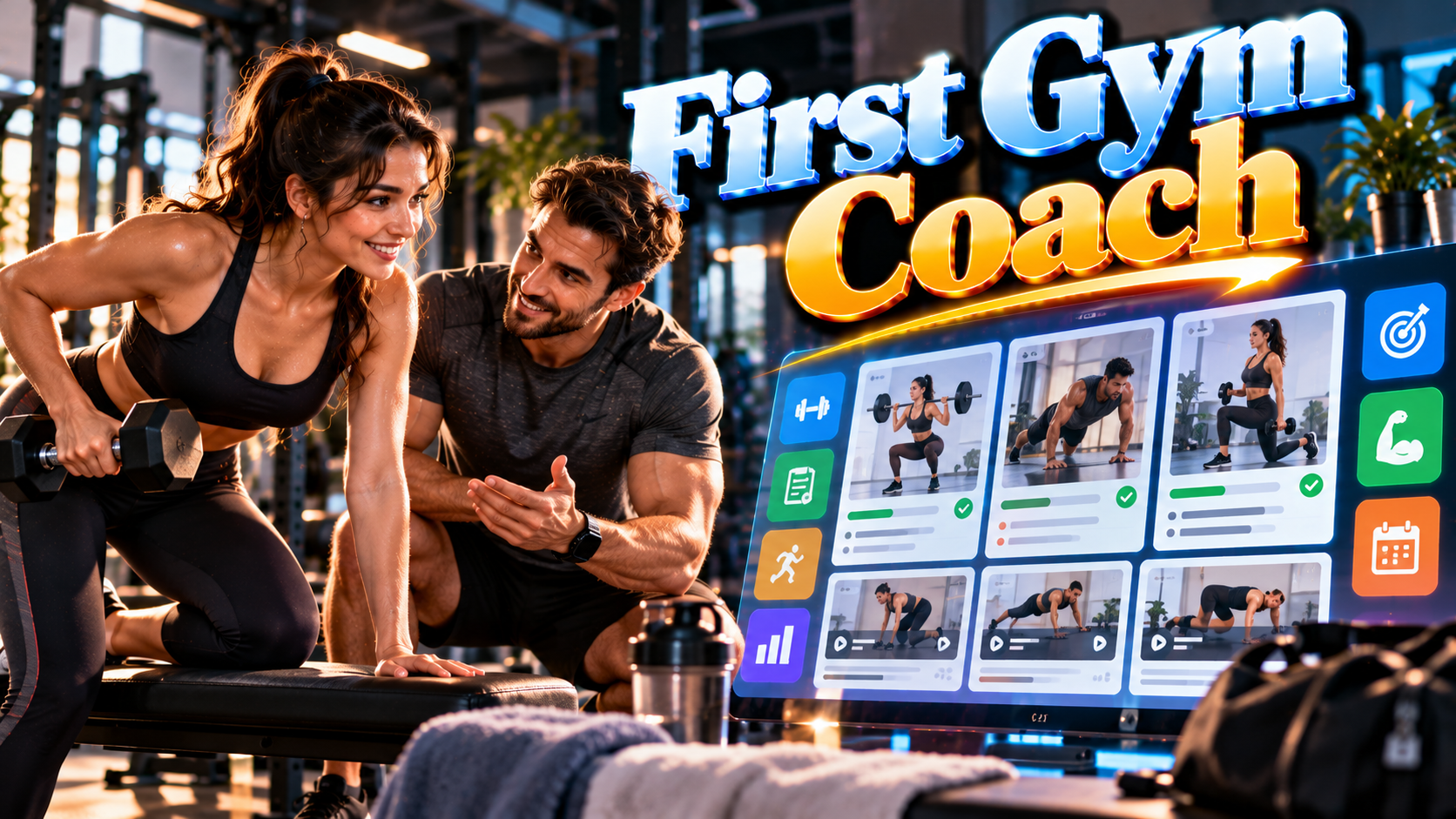 First Gym Coach — Your Complete Beginner Workout & Exercise preview