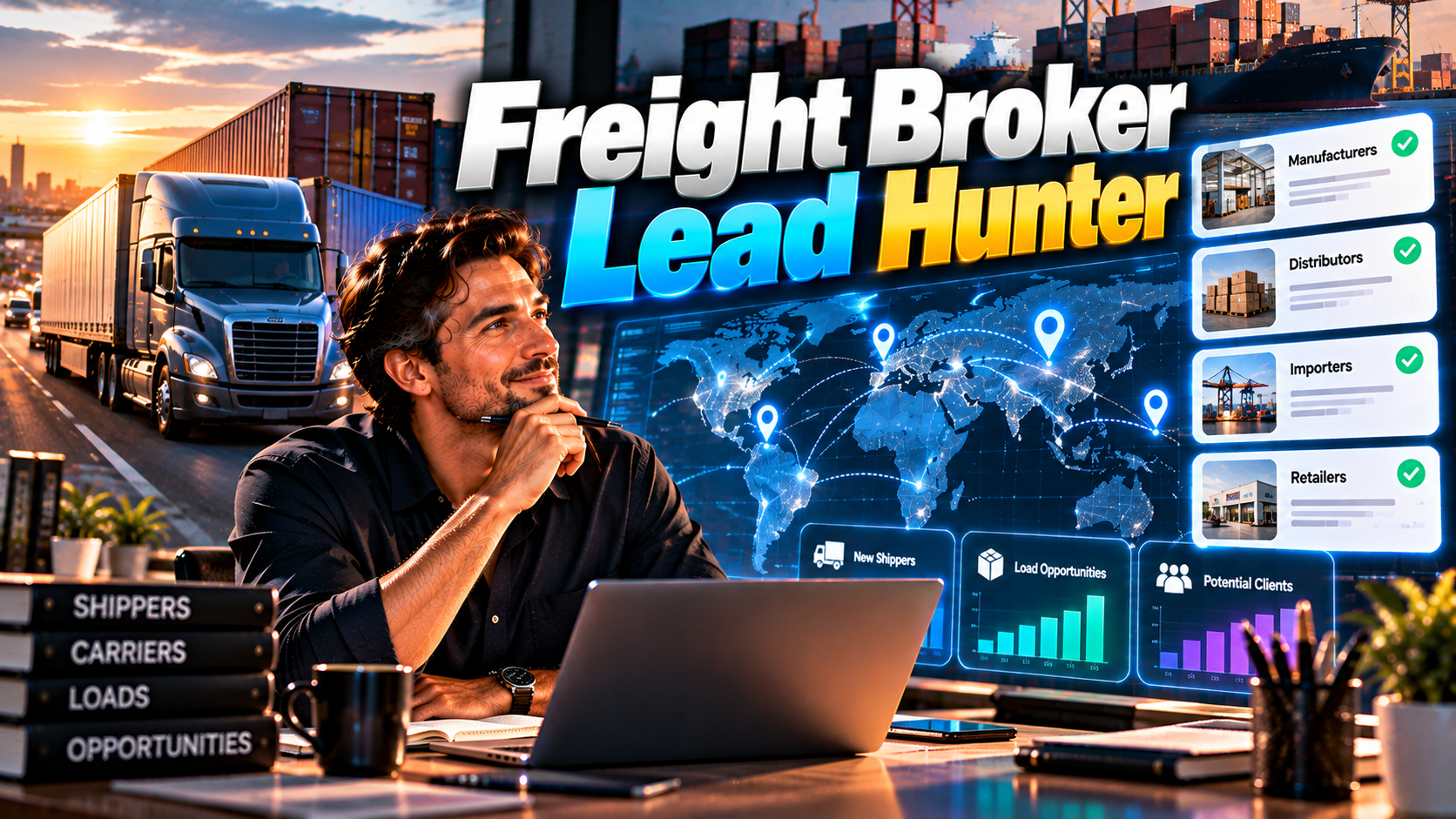 Freight Broker Lead Hunter — Find Shippers & Business preview