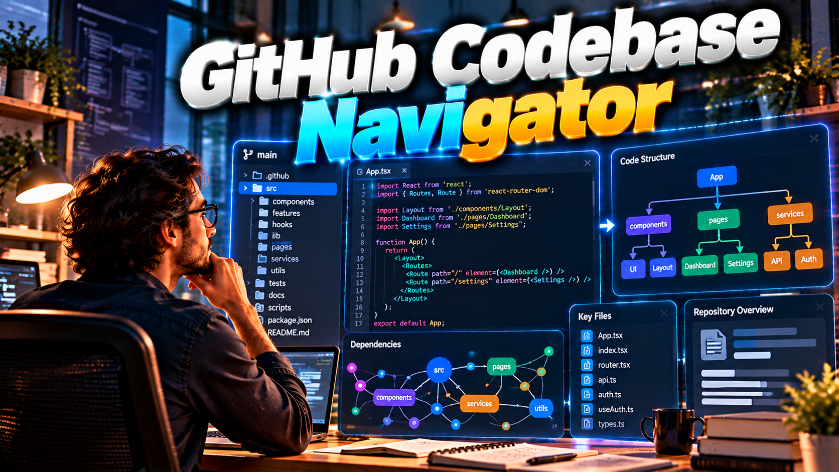 GitHub Codebase Navigator — Understand Any Repository Faster preview