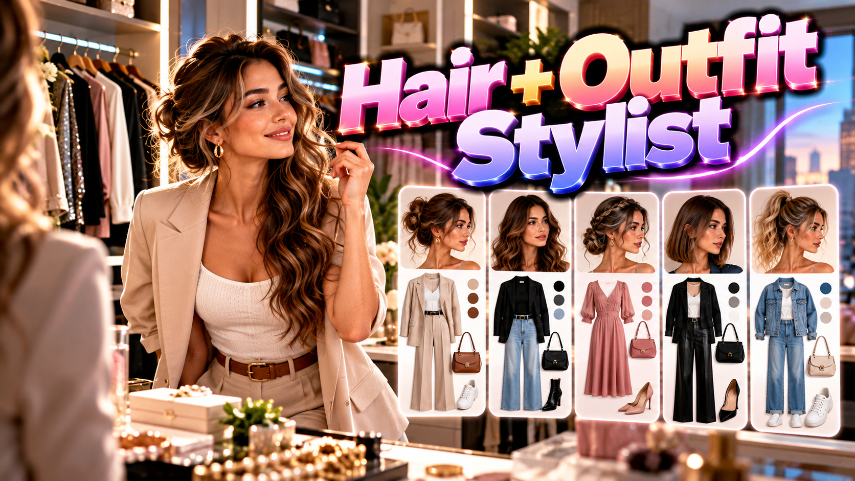 Hair + Outfit Stylist — Coordinate Your Hairstyle preview