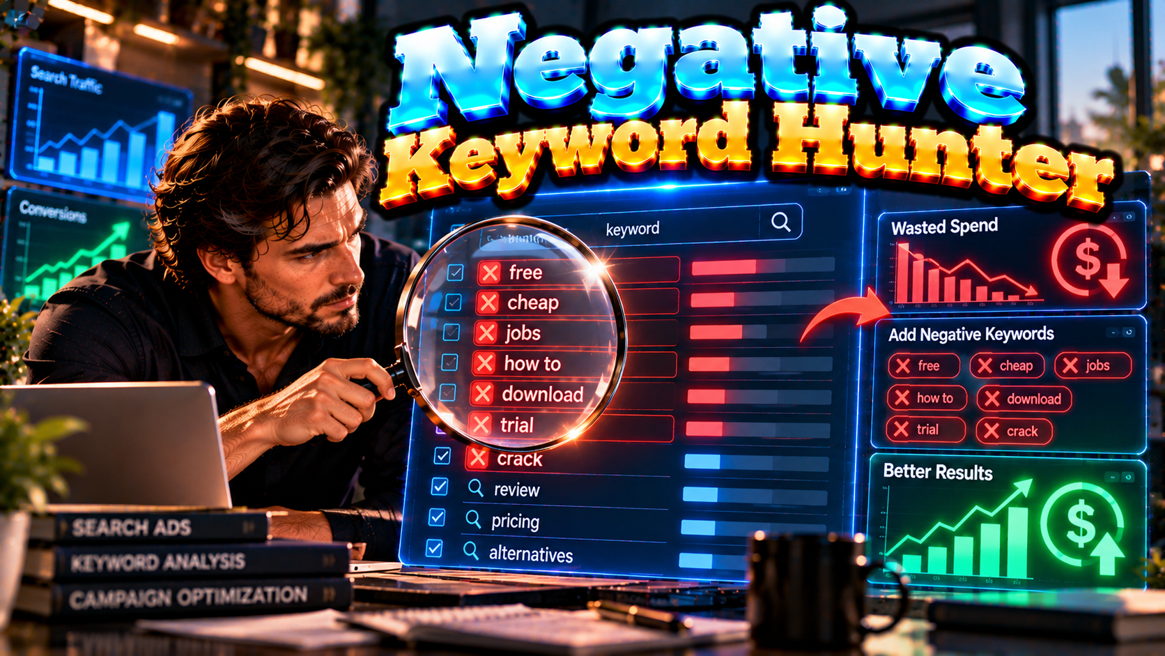 Negative Keyword Hunter preview