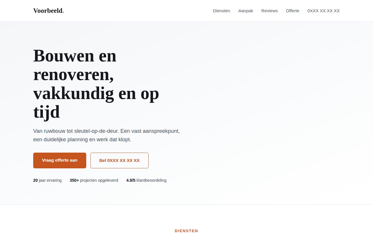 nex-construction-bouw-template screenshot 1