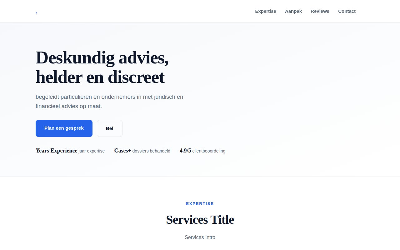 nex-legal-finance-template screenshot 1