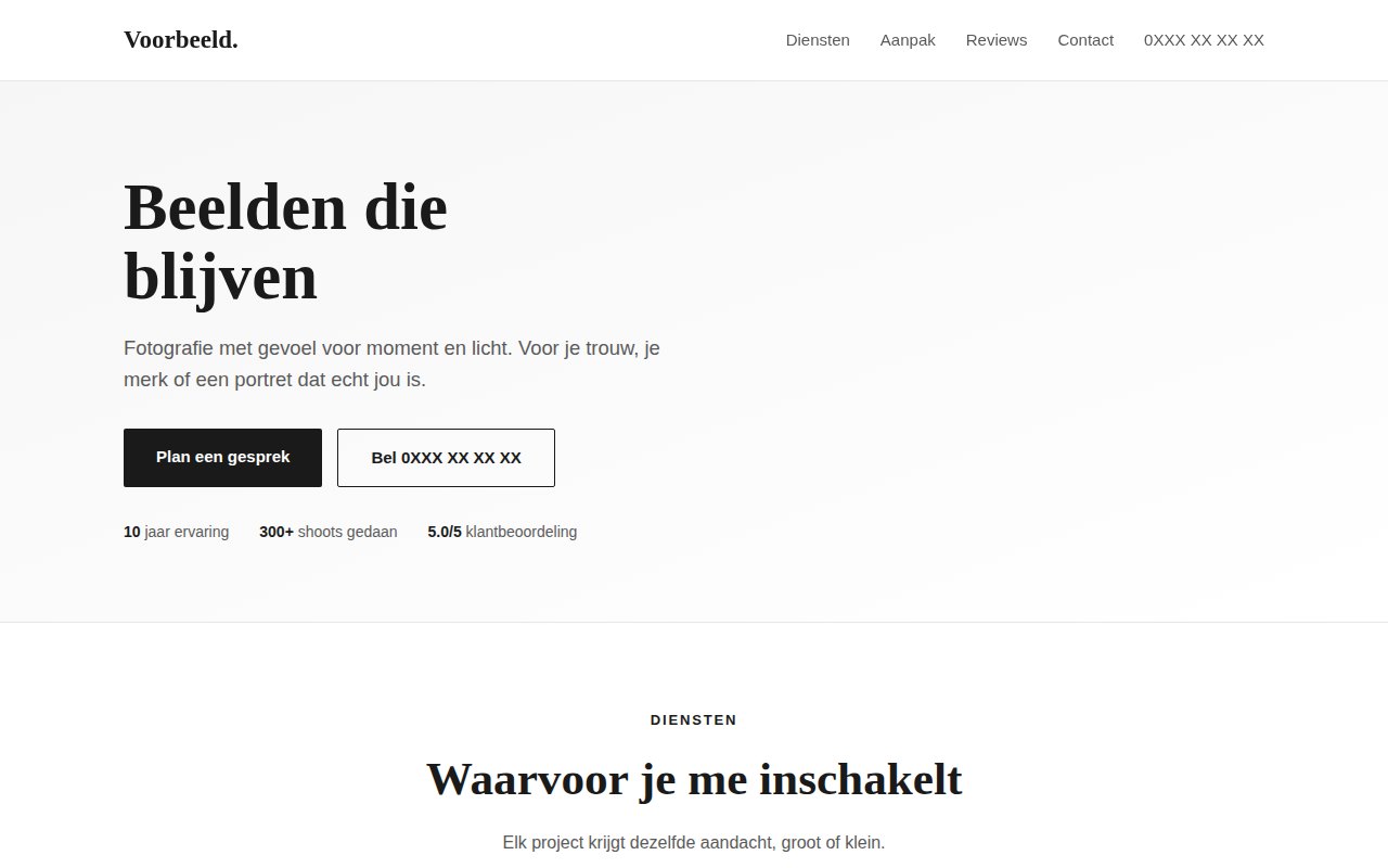 nex-photographer-creative-template screenshot 1