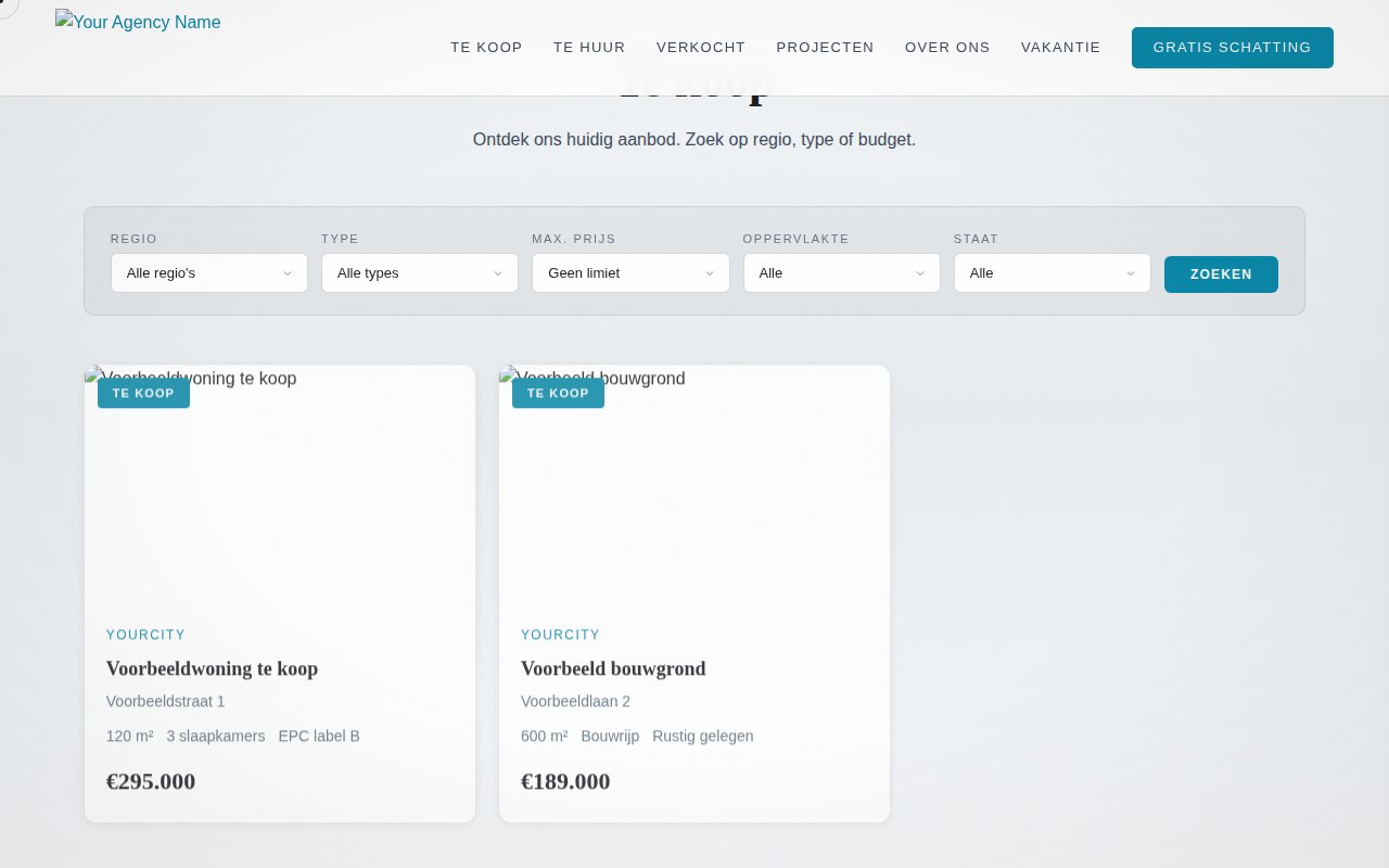 nex-real-estate-template screenshot 2