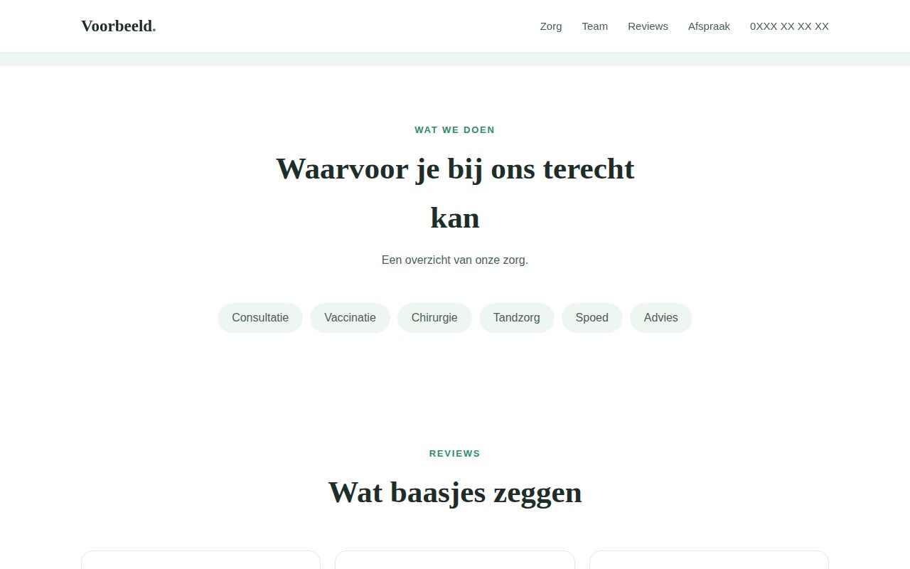 nex-veterinary-petcare-template screenshot 2