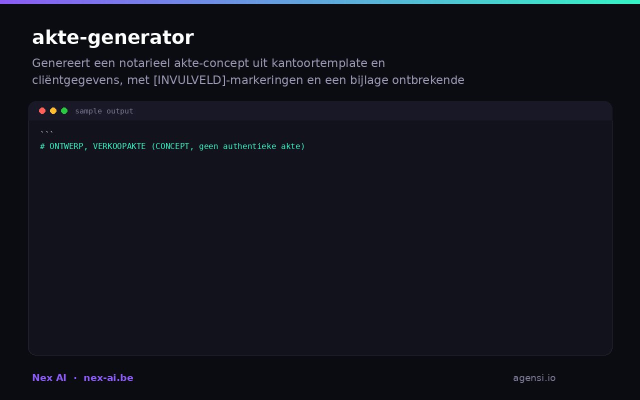 Akte Generator preview