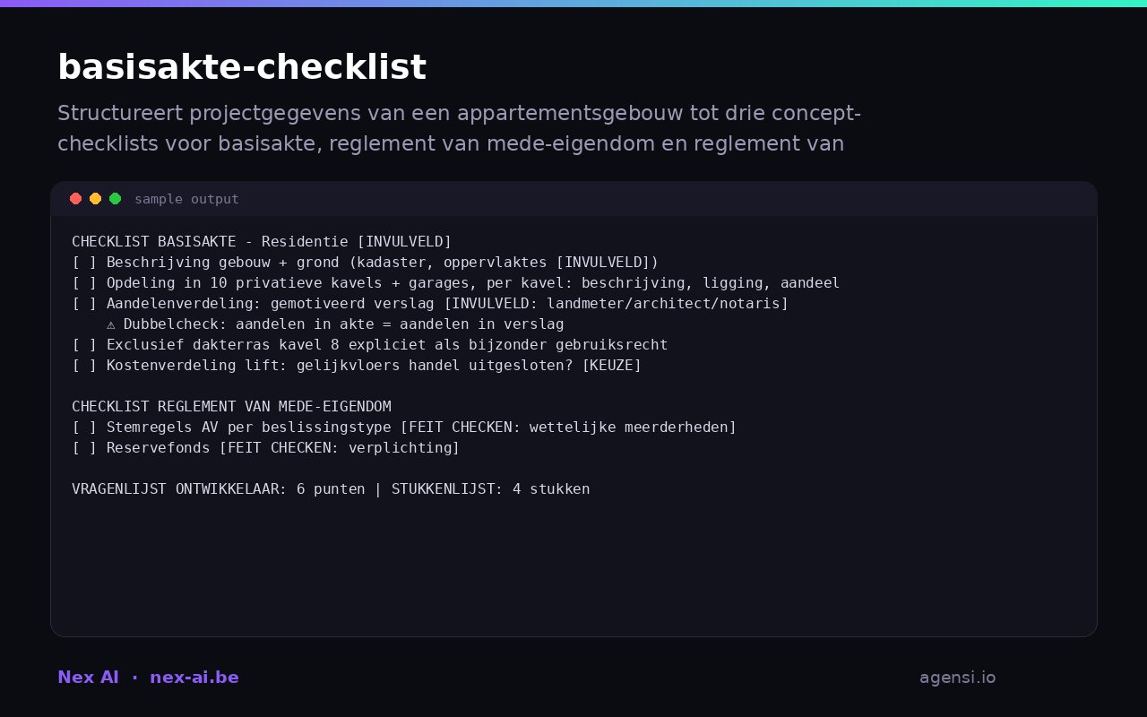Basisakte Checklist preview