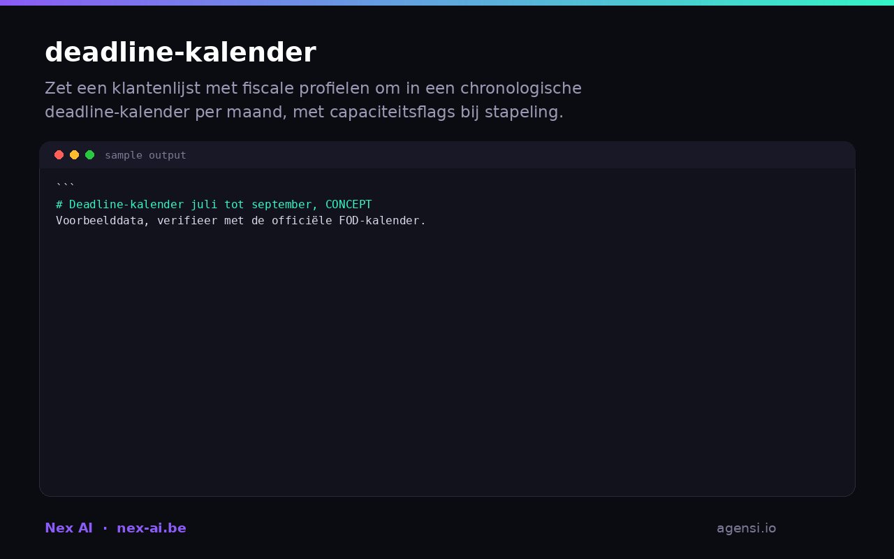 Deadline Kalender preview