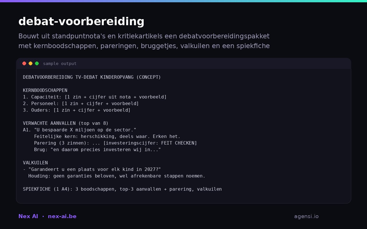Debat Voorbereiding preview