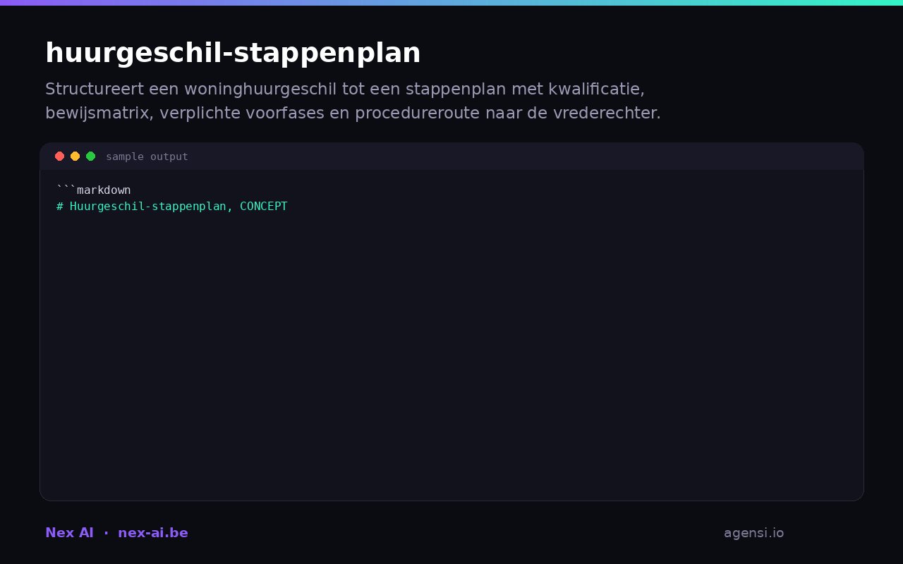 Huurgeschil Stappenplan preview