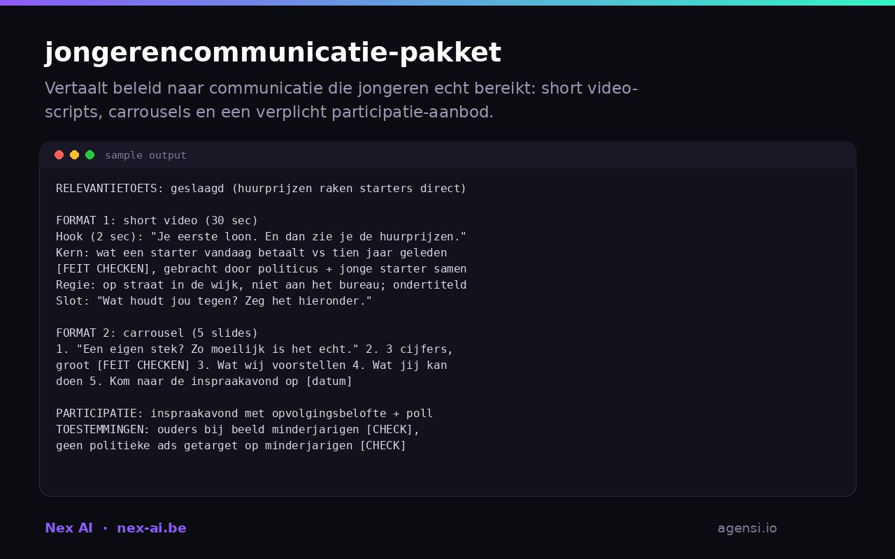 Jongerencommunicatie Pakket preview