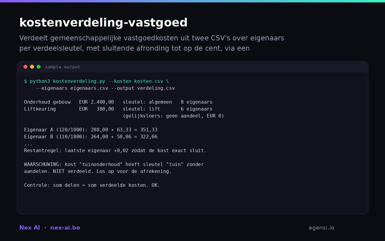 Kostenverdeling Vastgoed preview