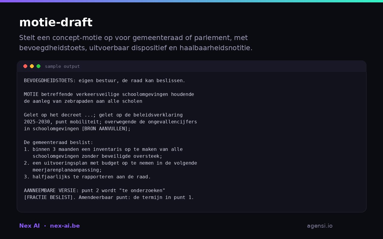 Motie Draft preview