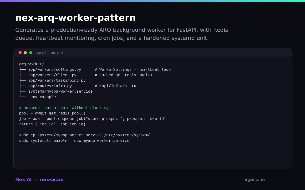 Nex Arq Worker Pattern preview