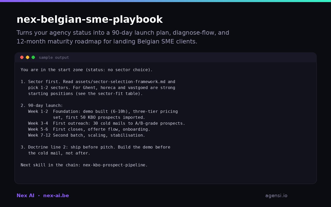 Nex Belgian Sme Playbook preview