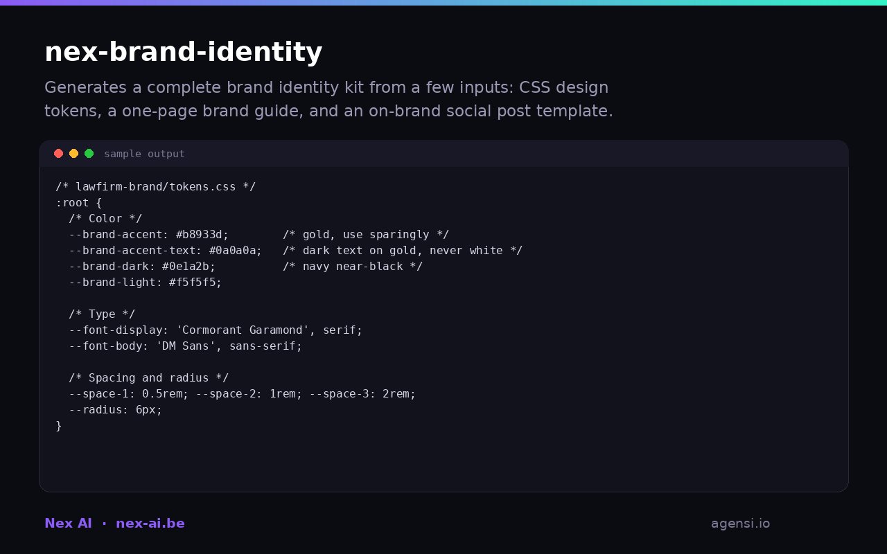 Nex Brand Identity preview