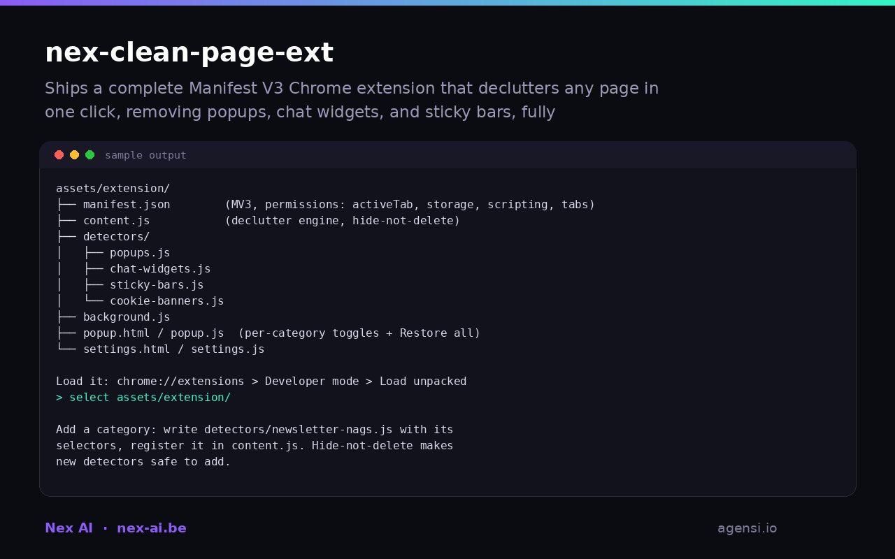 Nex Clean Page Ext preview