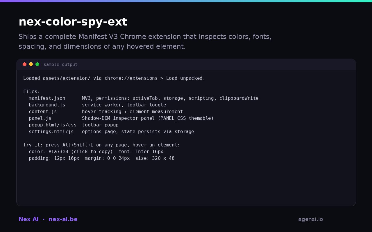 Nex Color Spy Ext preview