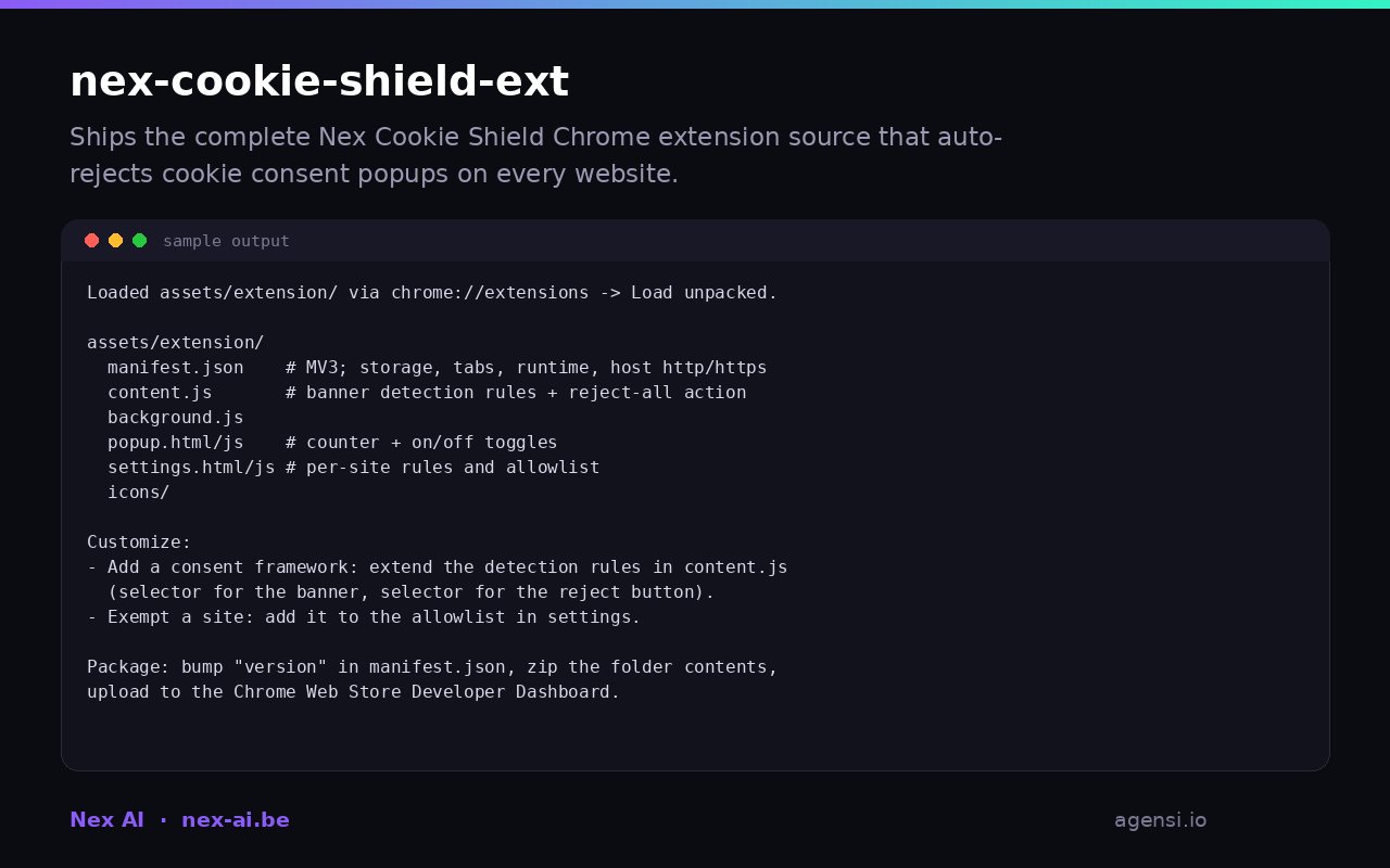 Nex Cookie Shield Ext preview