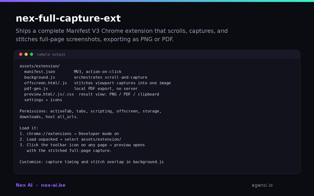 Nex Full Capture Ext preview
