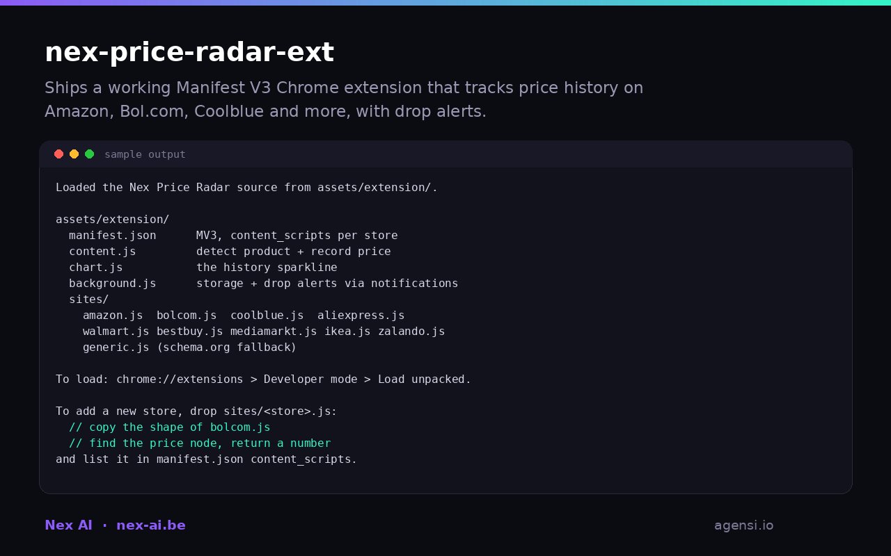 Nex Price Radar Ext preview