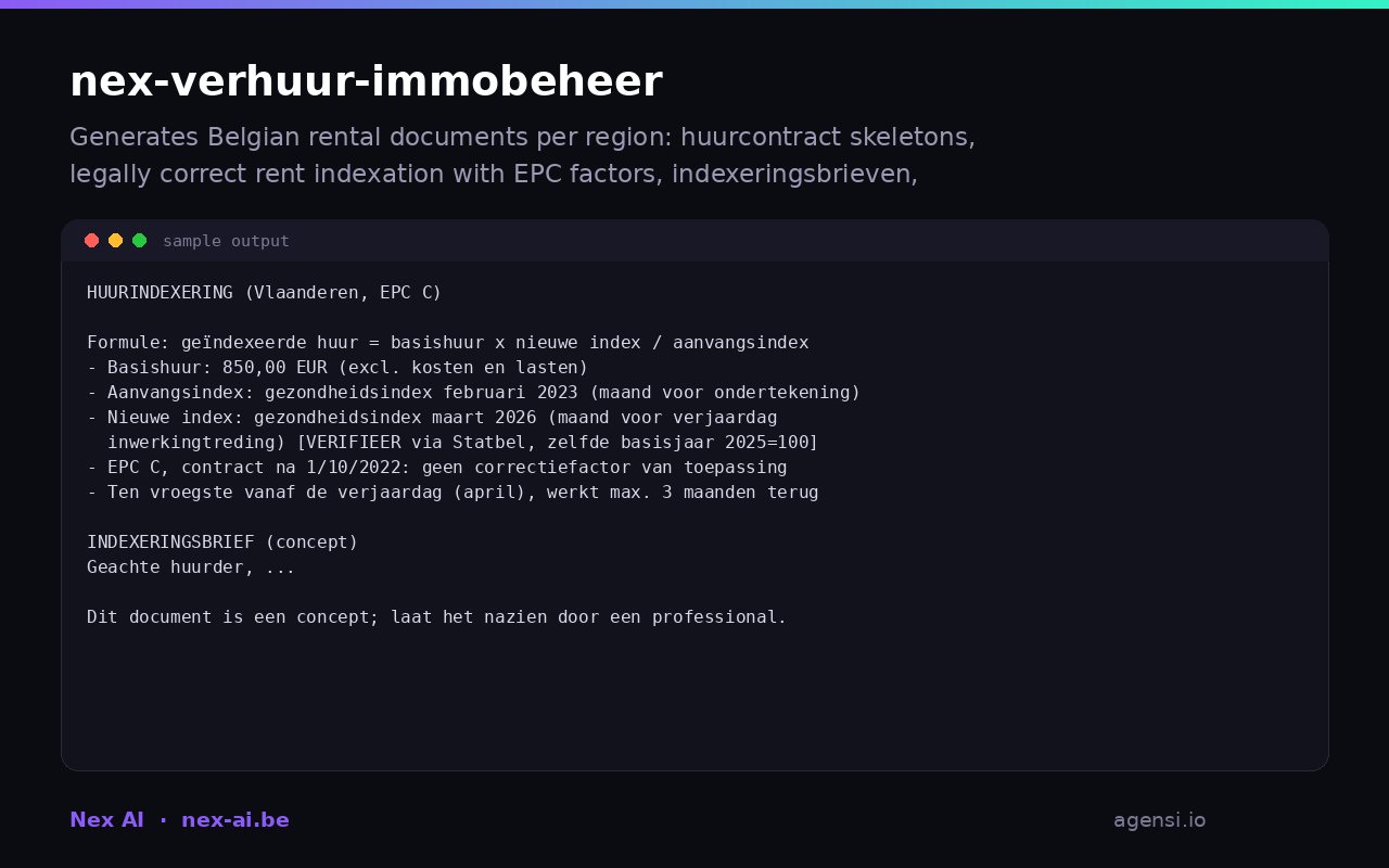Nex Verhuur Immobeheer preview
