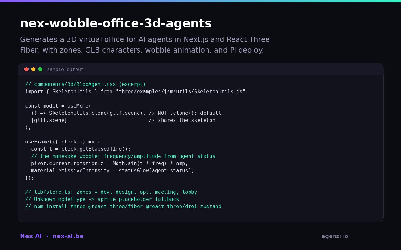 Nex Wobble Office 3d Agents preview