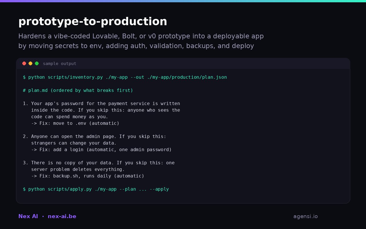Prototype to Production preview