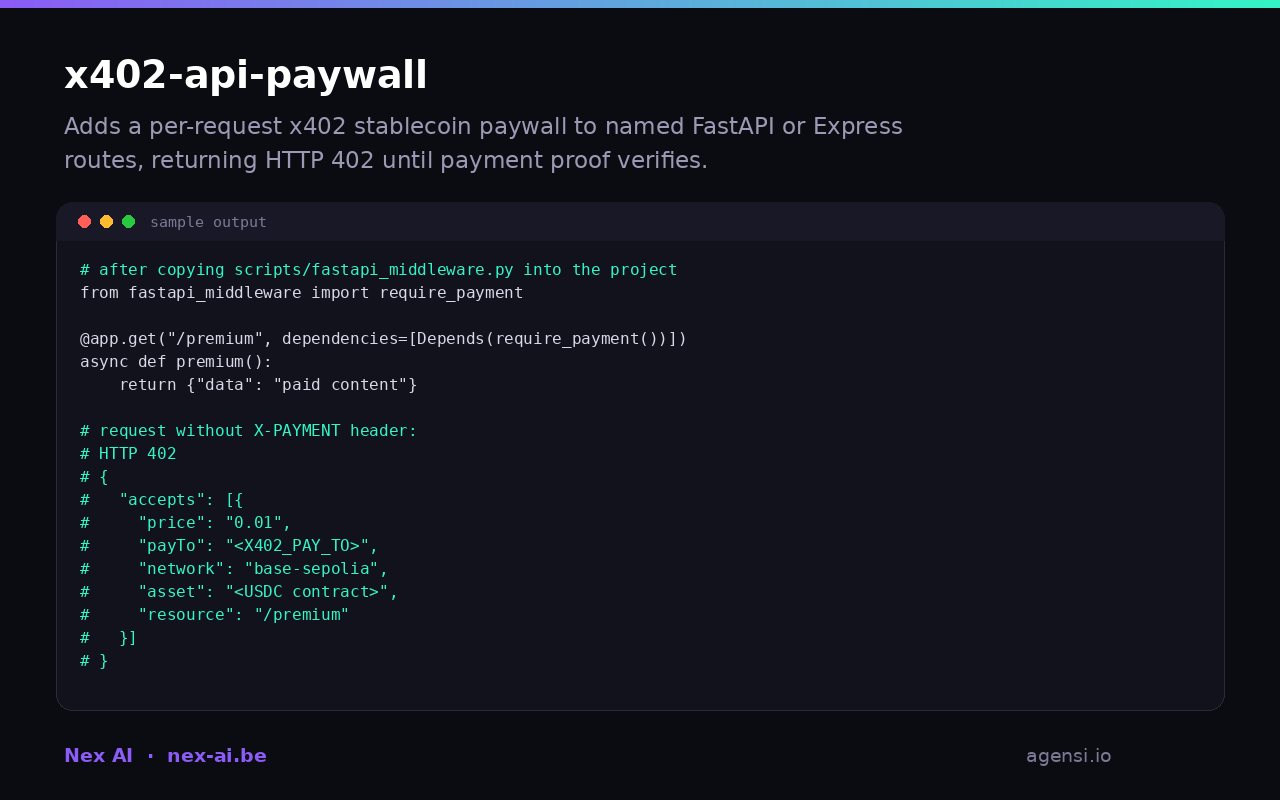 X402 Api Paywall preview