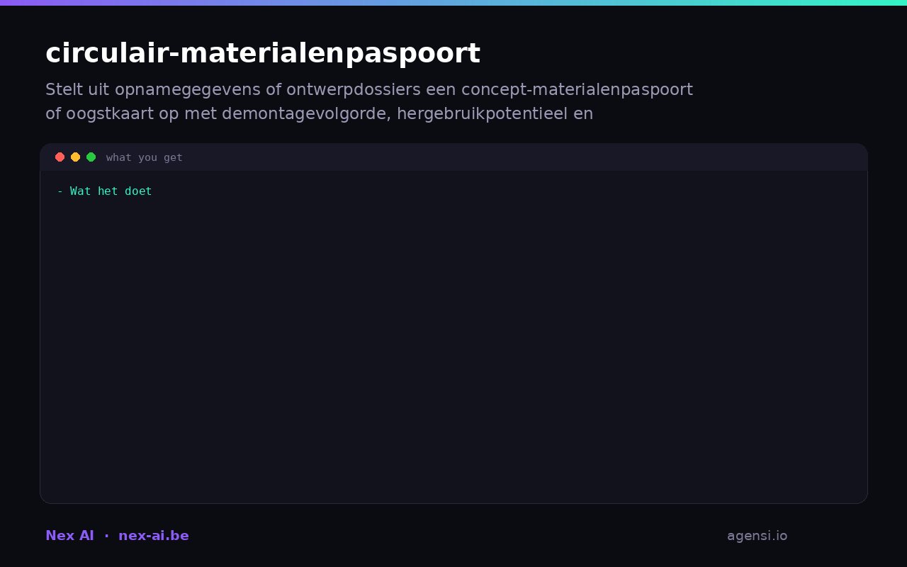 Circulair Materialenpaspoort preview