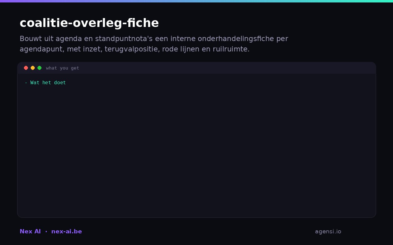 Coalitie Overleg Fiche preview