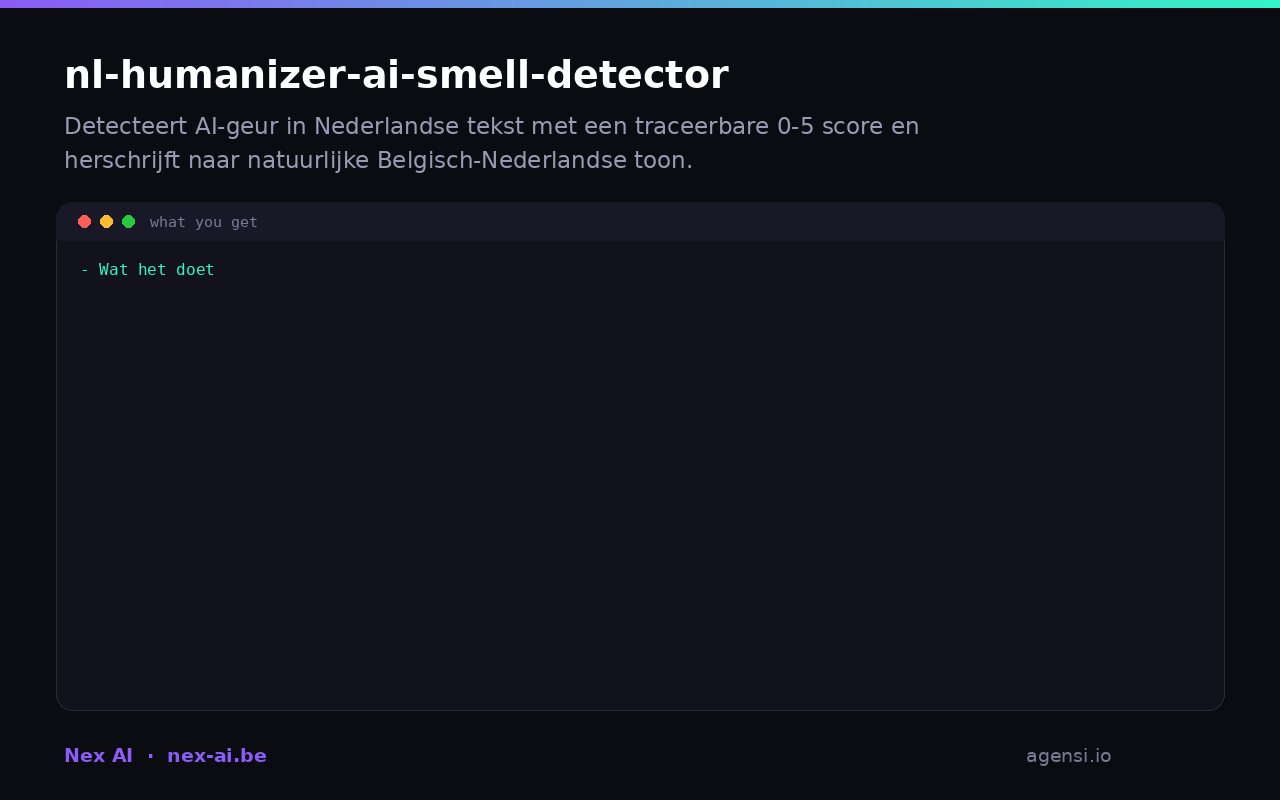 nl Humanizer ai Smell Detector preview