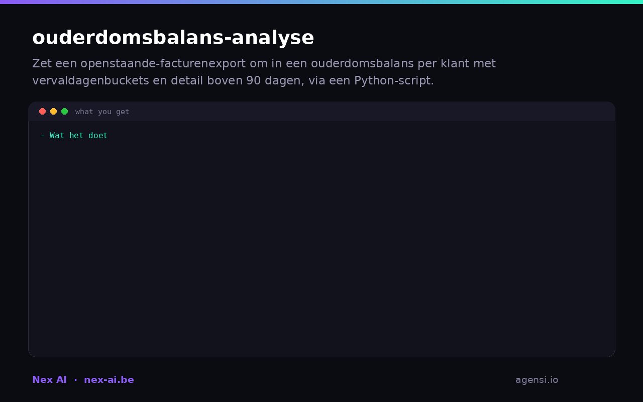 Ouderdomsbalans Analyse preview