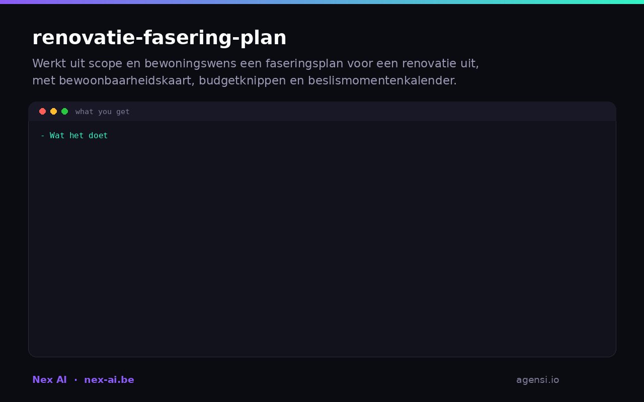 Renovatie Fasering Plan preview