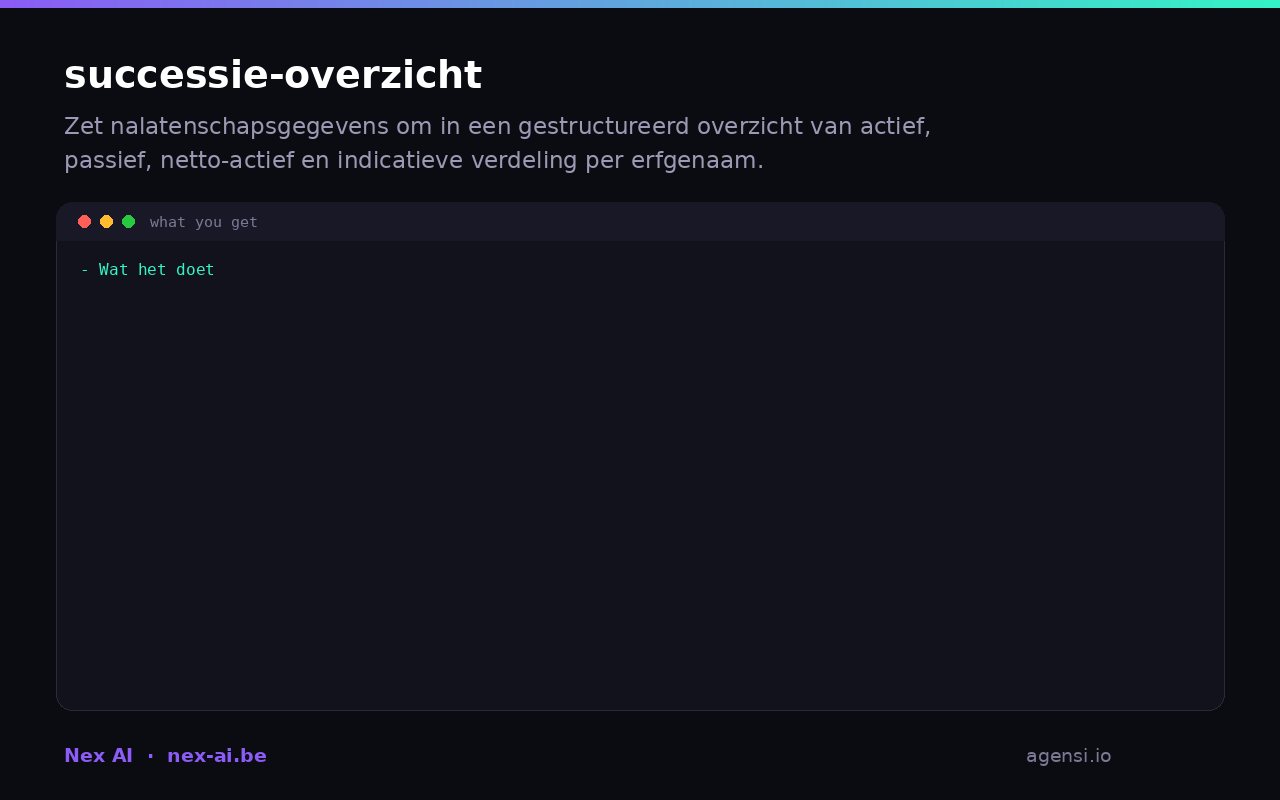 Successie Overzicht preview