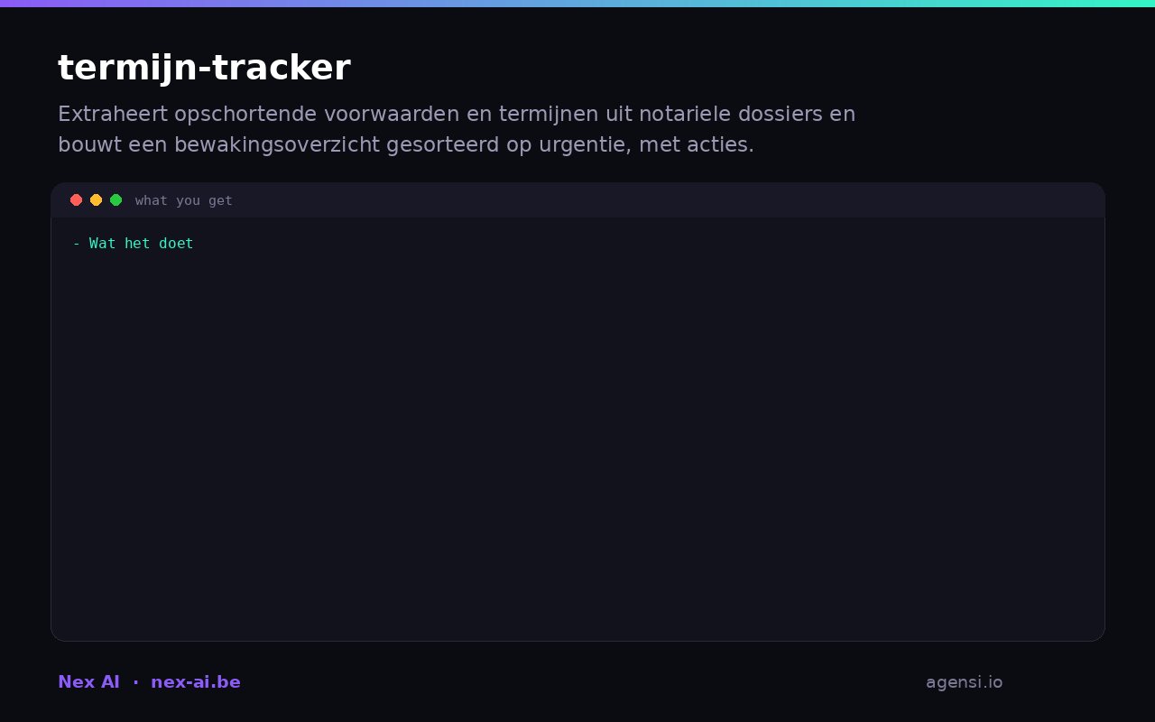 Termijn Tracker preview