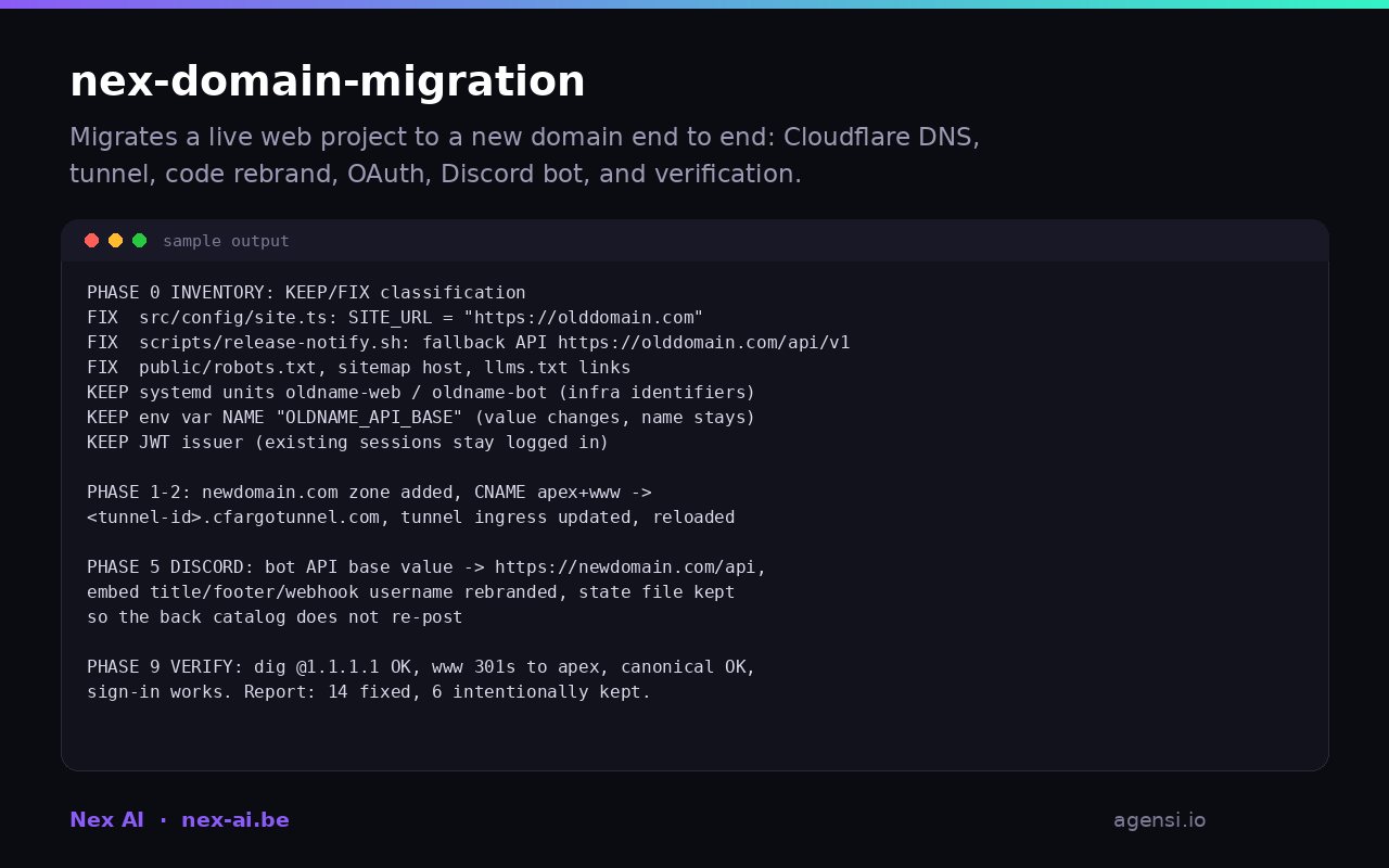 Nex Domain Migration preview
