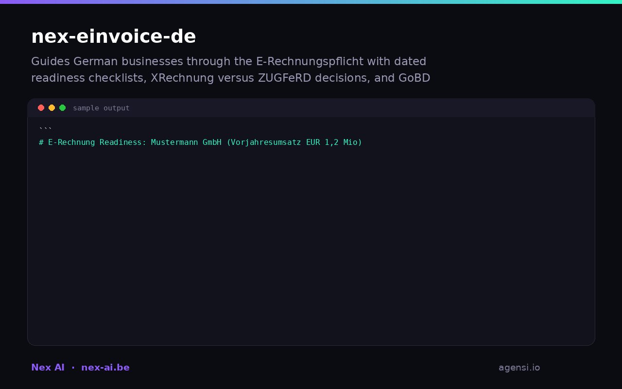 Nex Einvoice de preview