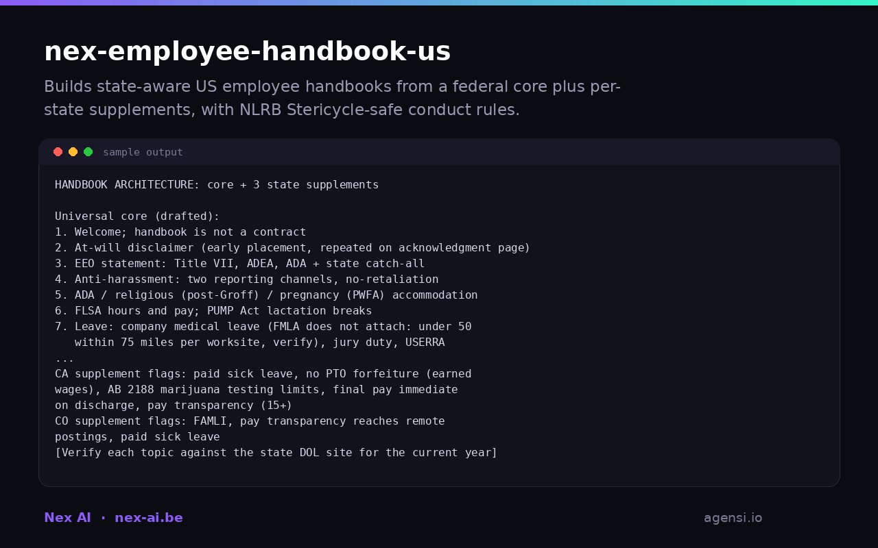 Nex Employee Handbook us preview