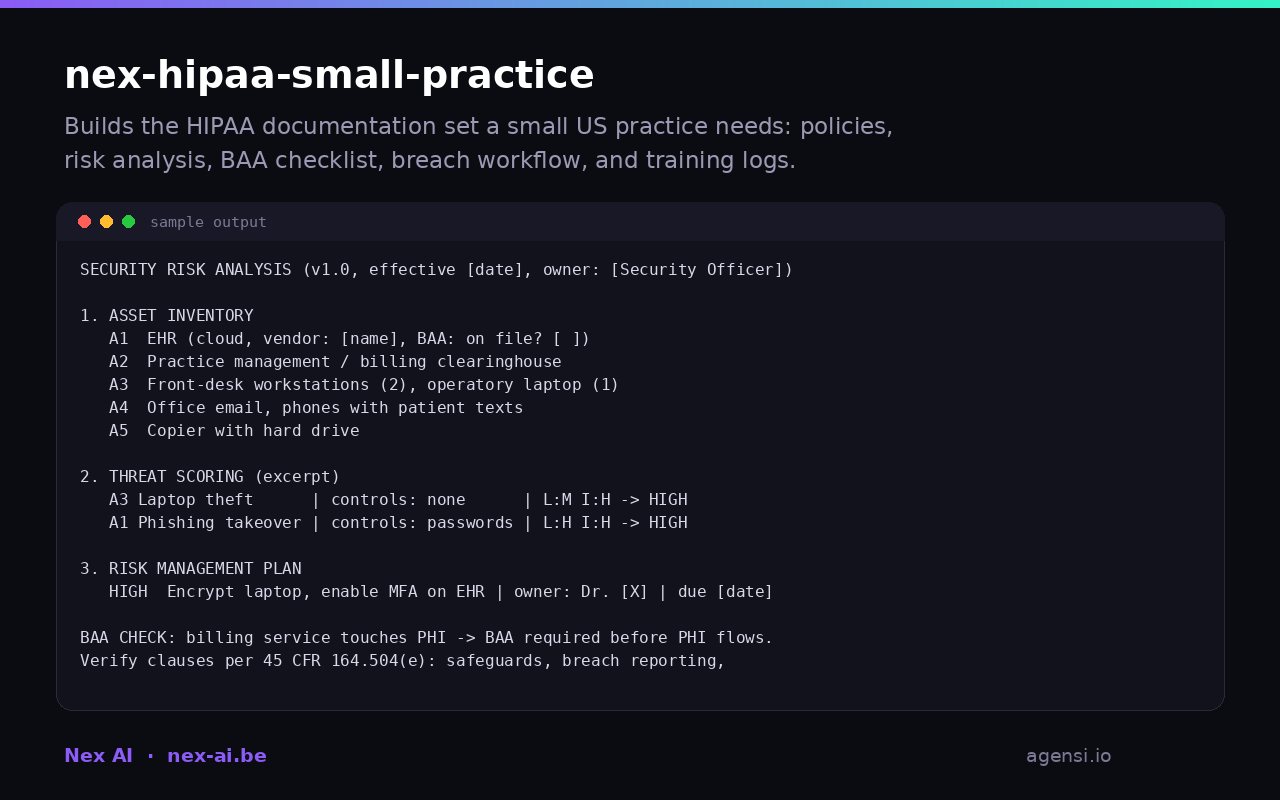 Nex Hipaa Small Practice preview