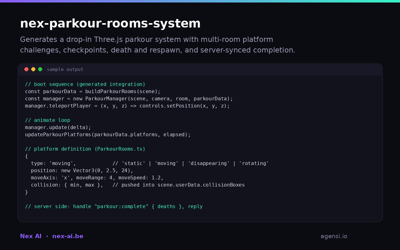 Nex Parkour Rooms System preview