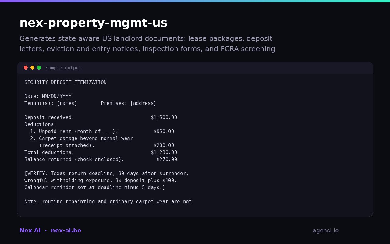 Nex Property Mgmt us preview