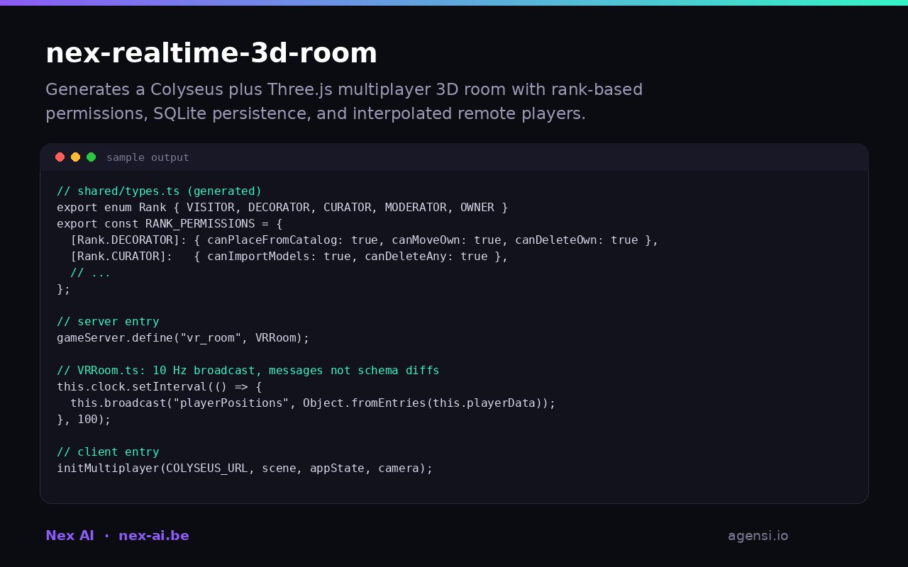 Nex Realtime 3d Room preview