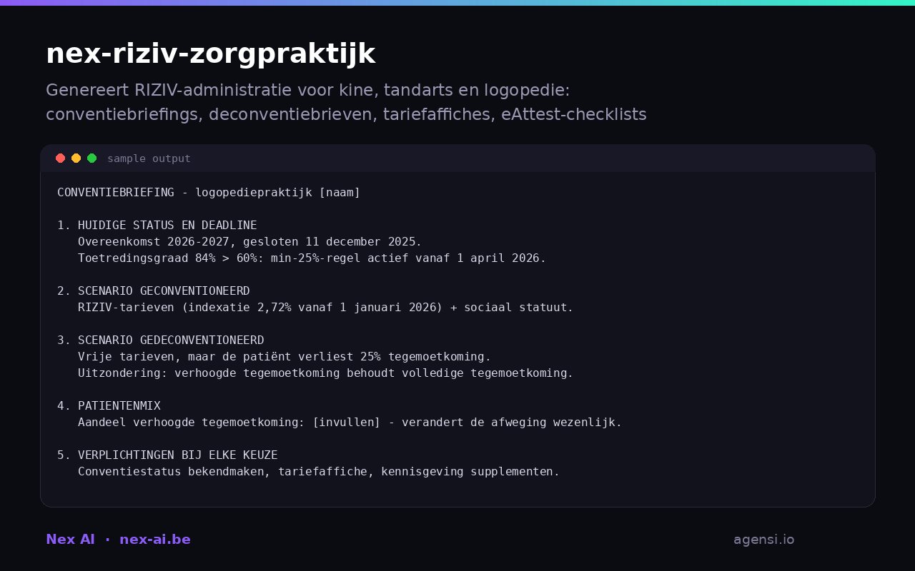 Nex Riziv Zorgpraktijk preview
