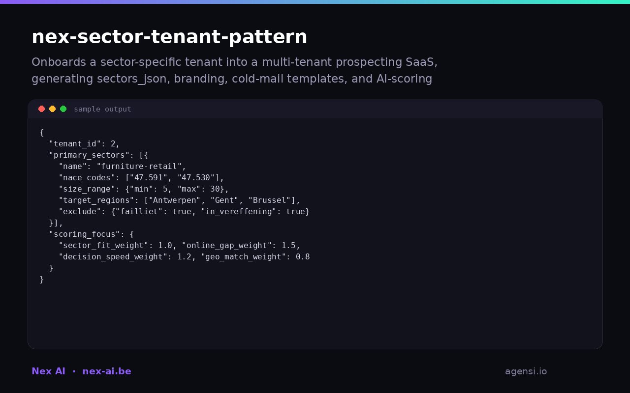 Nex Sector Tenant Pattern preview