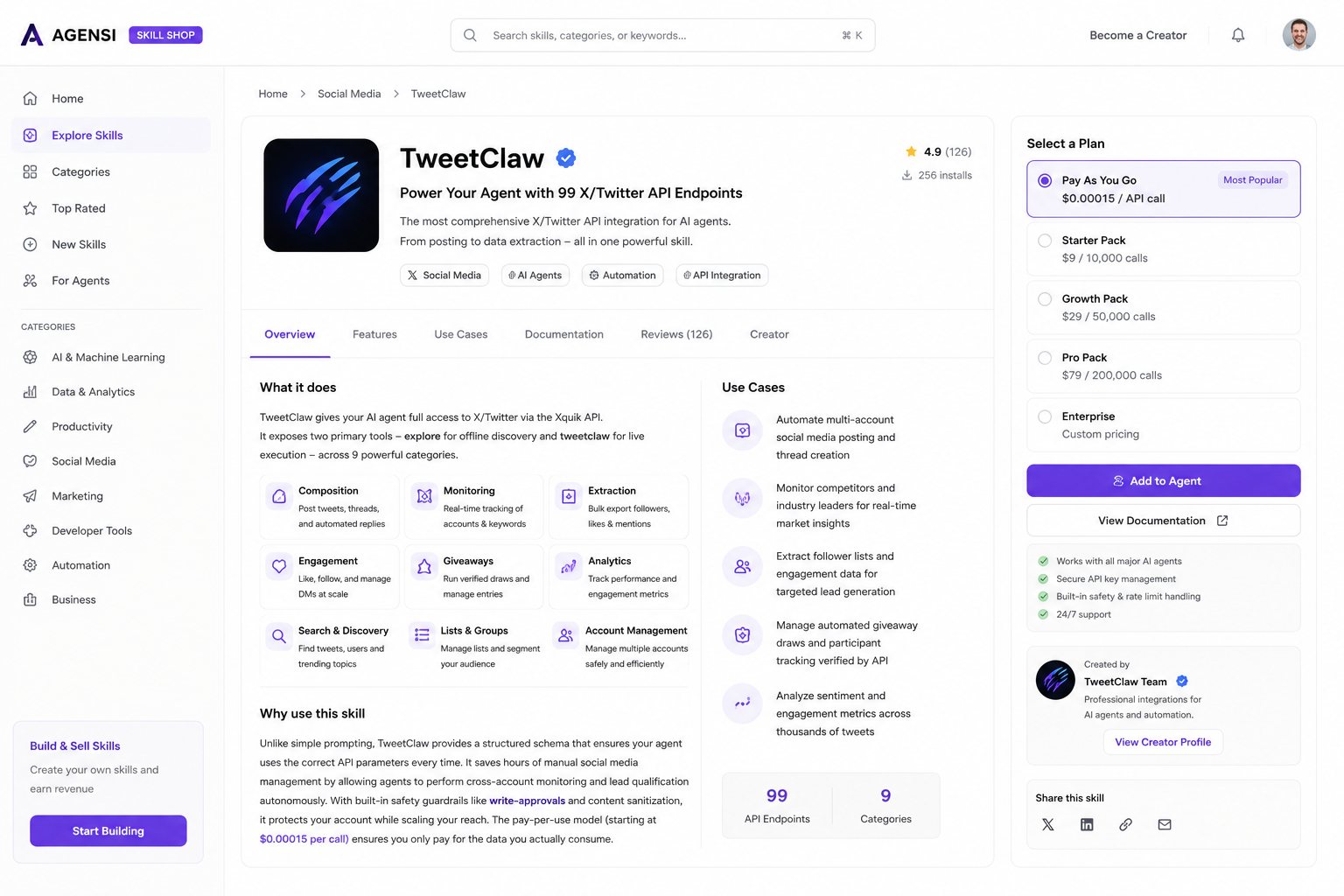 The TweetClaw preview