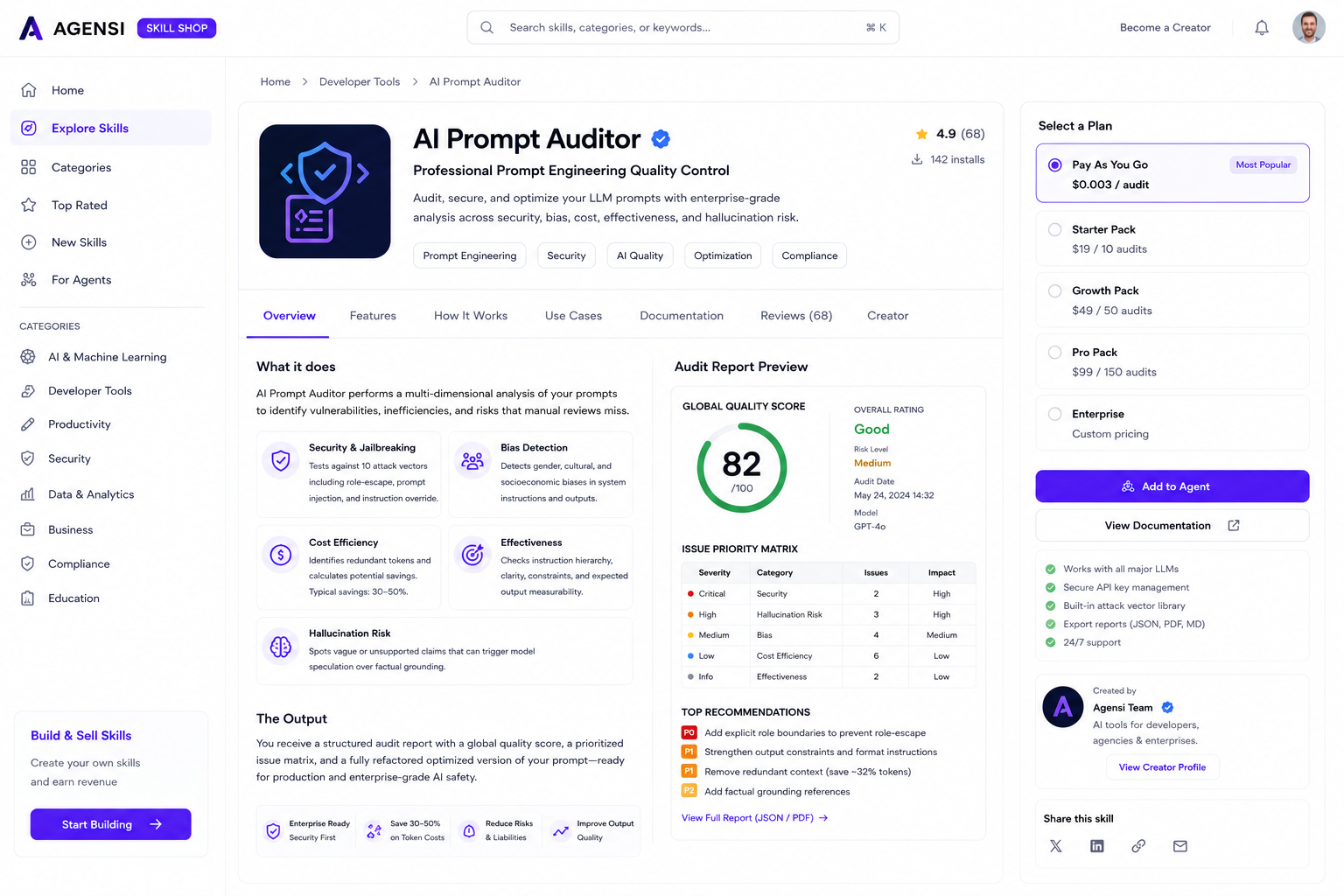 ✍️ AI Prompt Auditor preview
